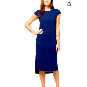 NWT Women Jessica Simpson Midi Dress Maritime Blue